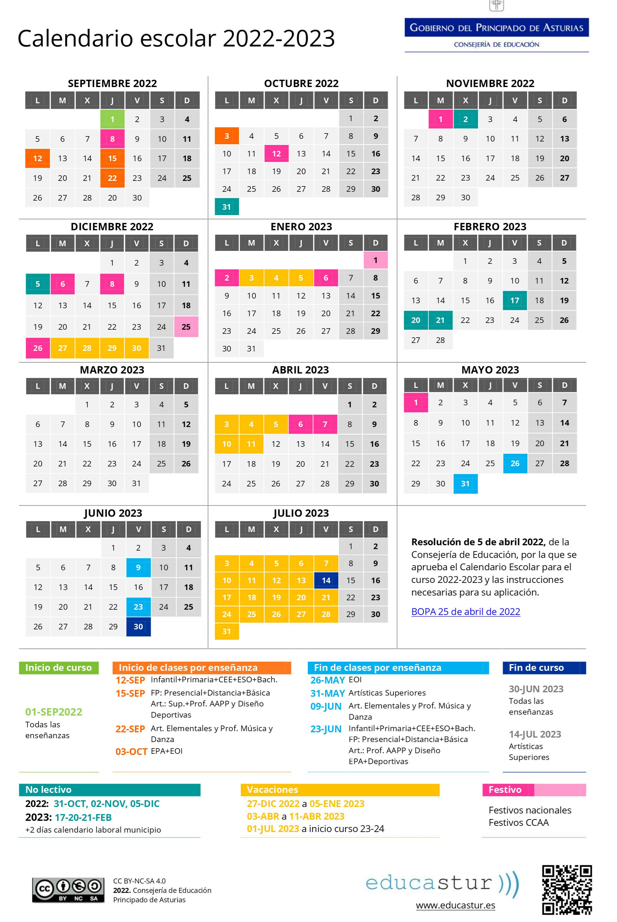 Calendario escolar